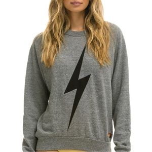 Aviator Nation - Final Price Reduction. BOLT SWEATSHIRT - HEATHER GREY